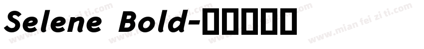 Selene Bold字体转换